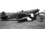 Captured by the Germans Yak-1B Leonid Smirnov at the airport.jpg