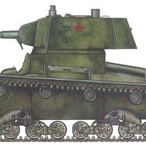 A T-26 vintage 1938 tank organic to the 6th armoured brigade. South-eastern