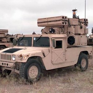 Desert Humvee Avenger In Field