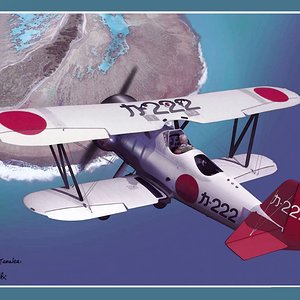 A3N1 Carrier Fighter Trainer signed by Kuniyoshi Tanaka