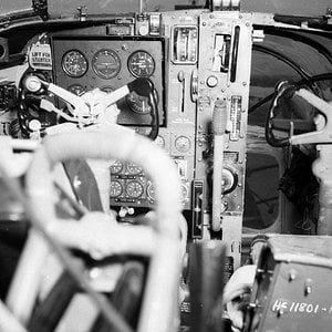 Bristol Beaufort bomber, cockpit interior (1)