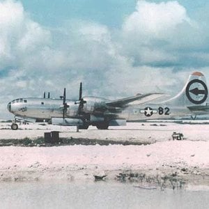 Enola Gay, B-29 on Tinian Airbase