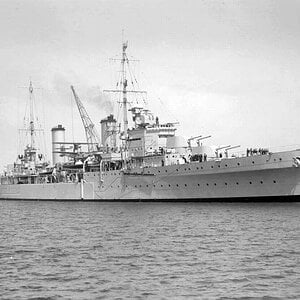 HMAS Sydney II light cruiser, 1938