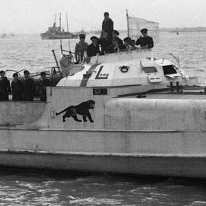 The German Schnellboote S-204 surrenders at Felixstowe, 13 May 1945 (2)