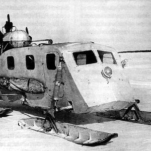 A propeller-driven sledge (aerosani) NKL-16/42
