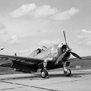 Curtiss P-36A at NACA Langley, 1939