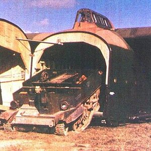 Hamilcar with Tetrarch light tank
