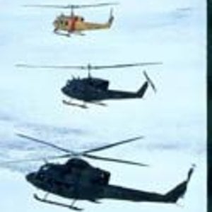 Canadian Helicopters In Formation