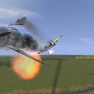 P-38 takes out Bf-109G-14