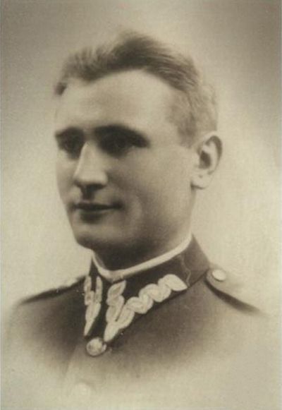 Kapitan Władysław Raginis (1908-1939), the Commander of the Polish fortified defence positions during the Battle of Wizna, 1939.