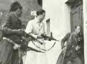 Partisans raiding a Fascist home