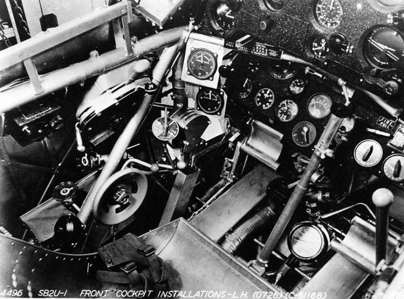 Vought Sikorsky SB2U-1 Vindicator - front cockpit